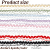 32 Yards 8 Colors Nylon Crown Elastic Lace Ribbon OCOR-GO0001-25-2