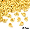100Pcs Tibetan Style Tube Bails TIBE-YW0001-89G-1