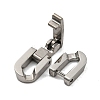 304 Stainless Steel Fold Over Clasps STAS-B029-05A-1-2