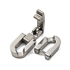 Non-Tarnish 304 Stainless Steel Fold Over Clasps STAS-B029-05A-1-2