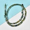Natural Moss Agate Beads Strands G-Z045-A14-01-2