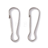 Non-Tarnish 304 Stainless Steel Push Gate Snap Keychain Clasp Findings STAS-G291-05P-01-1