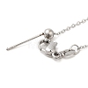 304 Stainless Steel Cable Chain Necklace for Women NJEW-G104-06P-3