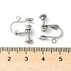 316 Surgical Stainless Steel Clip-on Earring Findings STAS-Z127-02P-3