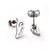 304 Stainless Steel Stud Earrings EJEW-H368-37P-2