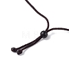 Natural Green Aventurine Ring Pendant Necklace with Nylon Cord for Women NJEW-F306-02D-3