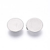 304 Stainless Steel Brooch Cabochon Settings X-STAS-E547-08J-P-2