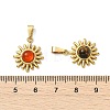 Natural Mixed Stone Pendants PALLOY-JF05607-01-3