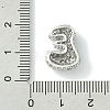 Rack Plating Brass Clear Cubic Zirconia Pendants KK-S378-01P-E-3