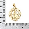 Brass Micro Pave Clear Cubic Zirconia Pendants KK-Z150-22G-04-3