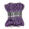 10 Skeins 12-Ply Metallic Polyester Embroidery Floss OCOR-Q057-A11-1