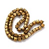 Electroplated Natural Lava Rock Beads Strands G-A256-D01-01E-3