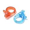 Transparent Plastic Lobster CLaw Clasps KY-H005-A-M-4