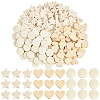 180Pcs 3 Styles Wood Beads WOOD-PA0001-63-1