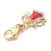Christmas Theme Alloy Enamel Pendants HJEW-JM00427-02-3