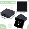 Kraft Paper Necklace Earring Storage Gift Drawer Boxes CON-WH0095-87A-2