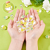30Pcs 3 Style Transparent Acrylic Enamel Beads OACR-SC0001-13-3