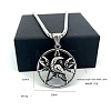 Vintage 304 Stainless Steel Pentagram Eagle Pendant Men's Necklaces OB8417-6