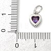 Brass Micro Pave Cubic Zirconia Pendants KK-H204-01P-03-3