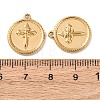 304 Stainless Steel Pendants STAS-P432-01F-G-3