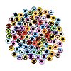 Printed Transparent Glass Cabochons GL-CBAA22A-08-3