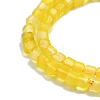 Natural Yellow Agate Bead Strands G-P457-B01-48-2