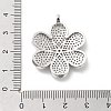 Brass Micro Pave Clear Cubic Zirconia Pendants KK-L228-47P-3