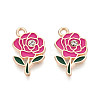 Alloy Rhinestone & Enamel Pendants ENAM-T024-63C-G-1