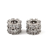 Brass Micro Pave Cubic Zirconia Beads KK-K374-20P-1