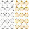 40Pcs 2 Styles 304 Stainless Steel Pendant Cabochon Settings STAS-BBC0010-69-1