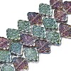 Electroplate Glass Beads Strand X-EGLA-S188-20-C01-1