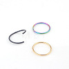 316L Stainless Steel Hoop Nose Rings WG46E6D-04-2