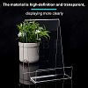 Acrylic Book Displays Stand ODIS-WH0009-01-4