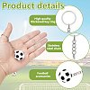 30Pcs Sports Theme Silicone Keychains KEYC-GA0001-59-3