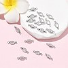 SHEGRACE Brass Pave Cubic Zirconia Oval Connector Charms XGRQ2O400-439A-P-4