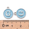 Platinum Plated Alloy Enamel Charms LS-ENAM-S118-04G-P-3