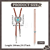 2Pcs PU Leather Bolo Tie Necklaces NJEW-ME0001-22B-2
