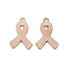 Light Gold Tone Zinc Alloy Enamel Pendants LS-ENAM-WH0061-14B-1