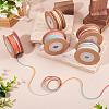 5 Rolls 5 Colors Segment Dyed Macrame Cotton Cord OCOR-TA0004-05B-7