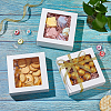 Square Foldable Creative Cardboard Box CON-WH0086-17B-01-5