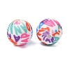 Food Grade Eco-Friendly Printed Silicone Beads SIL-A013-01A-01-2