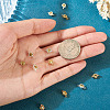 12Pcs 2 Colors Brass Pave Cubic Zirconia Heart Links Connector Charms KK-TA0003-48C-6