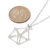 Stainless Steel Macrame Pouch Empty Stone Holder for Pendant Necklace Making NJEW-JN04532-03-5