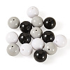 15Pcs 3 Colors Opaque Acrylic Beads SACR-TADJ0001-05A-1