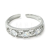 Bass Micro Pave Cubic Zirconia Ring RJEW-Z033-18P-2
