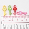 Opaque AB Color Acrylic Skeleton Key Pendants X-SACR-R697-M24-4
