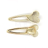 Iron Alligator Hair Clips Findings PW-WG652D4-02-1