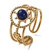 Natural Lapis Lazuli Finger Rings RJEW-Q822-04G-01-1