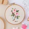 DIY Flower Pattern Embroidery Painting Kits PW-WG38332-03-1