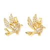 Brass Micro Pave Clear Cubic Zirconia Pendants KK-G533-07D-G-1